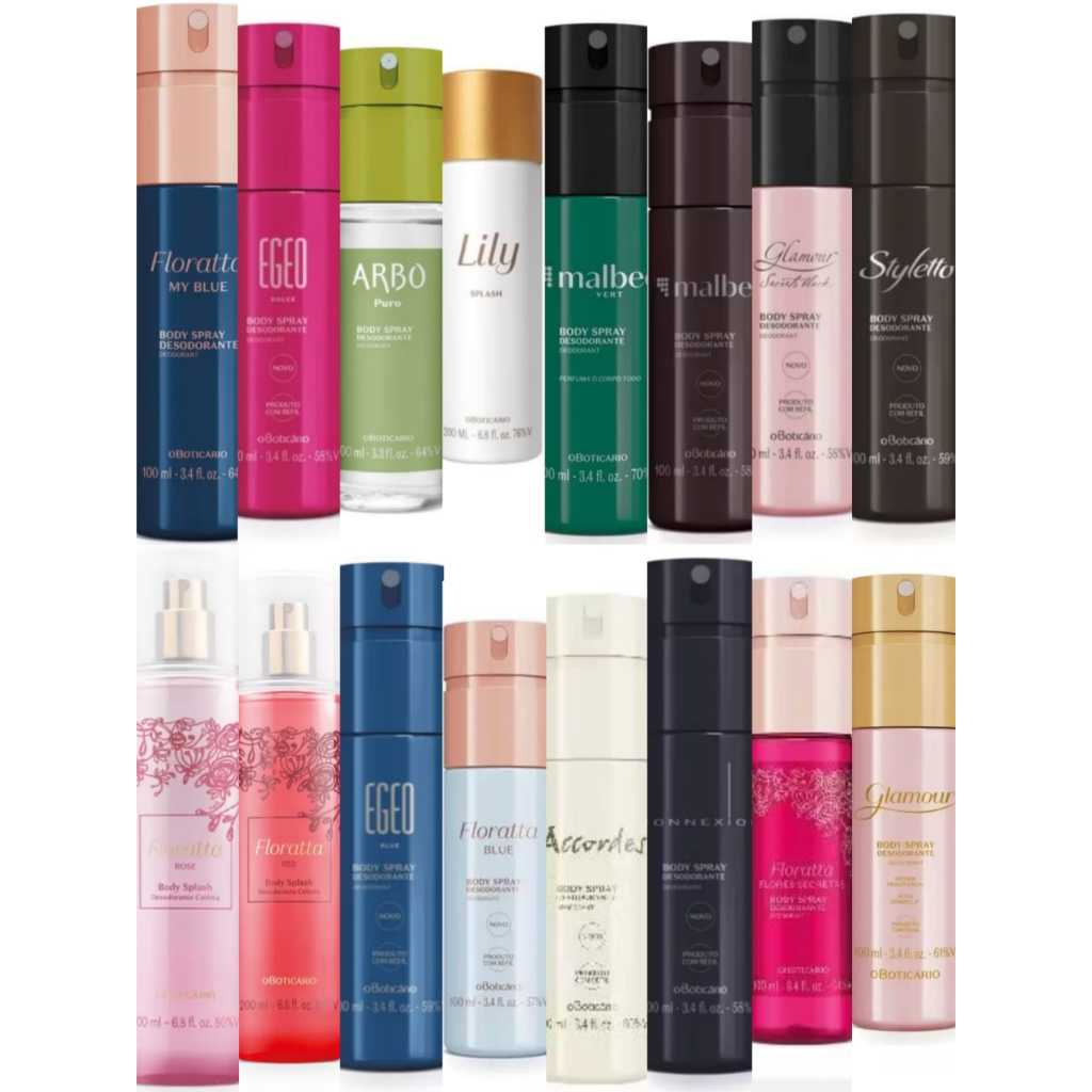 Body Splash O Boticário masculino e feminino (ESCOLHA O SEU) em Oferta na Shopee