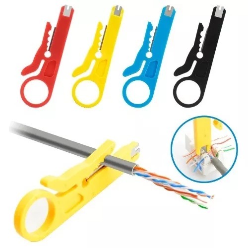 Alicate Decapador Cortador Cabos Rede Rj45 Coaxial Crimper | Shopee Brasil