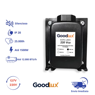 Transformador 5000VA Bivolt Tripolar 110V 220V 12000 BTU GoodLux Autotransformador