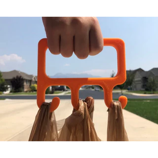 Carregador de Sacolas Ergonômico - Suporta até 20kg