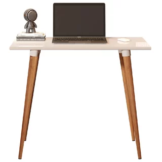 Mesa Escrivaninha Retrô Escritório Minimalista Elegance Computador Pé Palito - Várias Cores