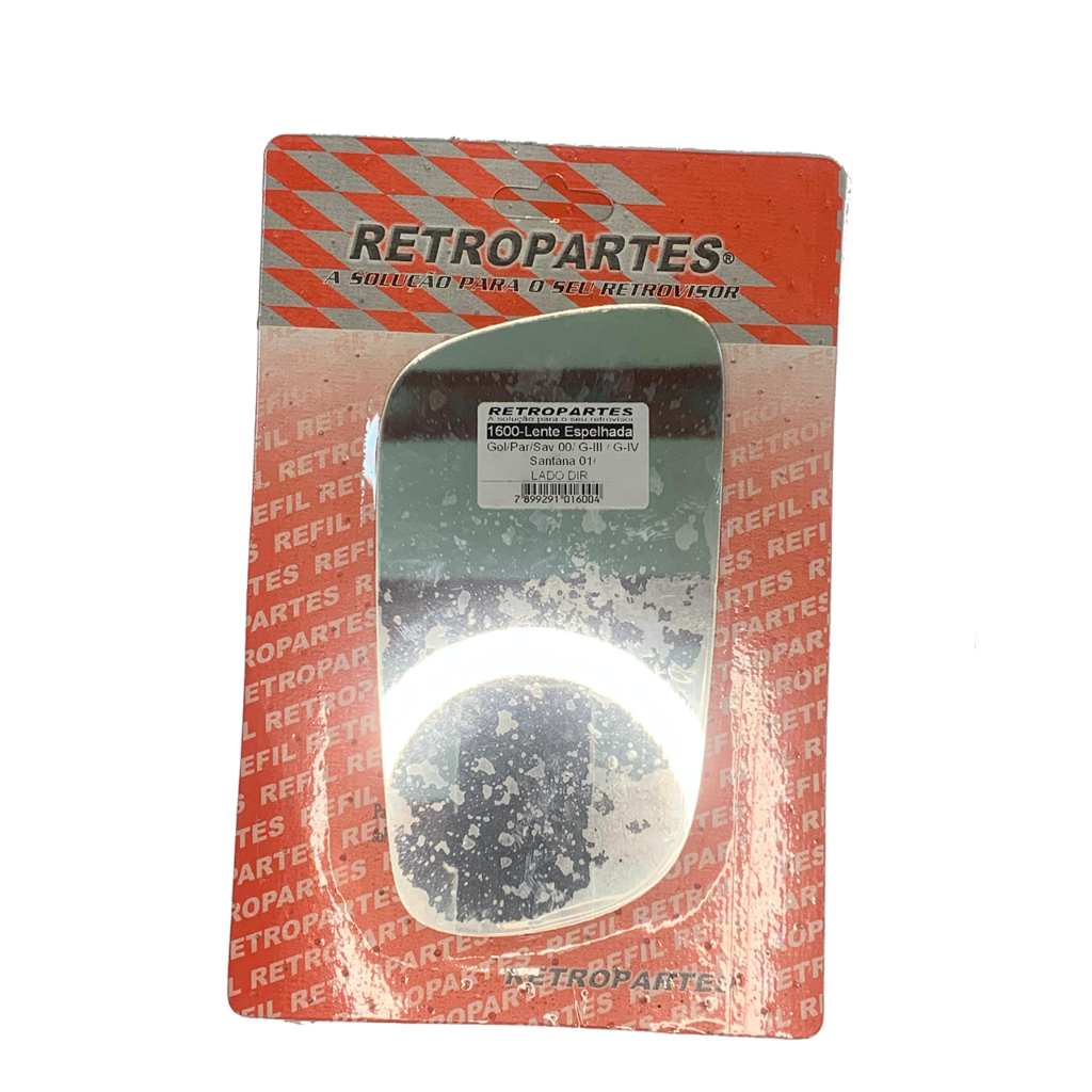 Vidro Retrovisor Gol Parati Saveiro CARONA Direito g3, g4 Santana 99/06 sem base