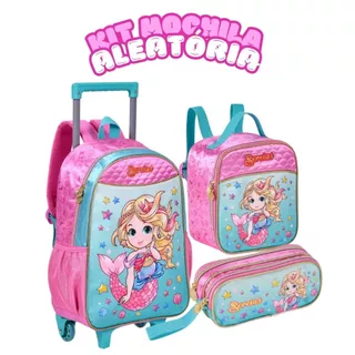 Kit Mochila Infantil Menina Aleatória Linda 2 em 1 Com Carrinho Removível Prática em Oferta na Shopee