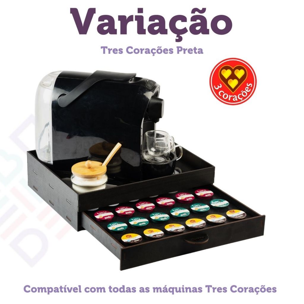 Máquina de Café 3 Corações Preta: Onde Comprar | BuscaProdutos