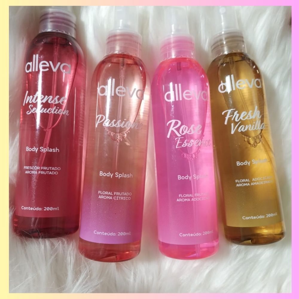 Body Splash Alleva- Rose Essence - Intense Seduction - Passione - Fresh ...