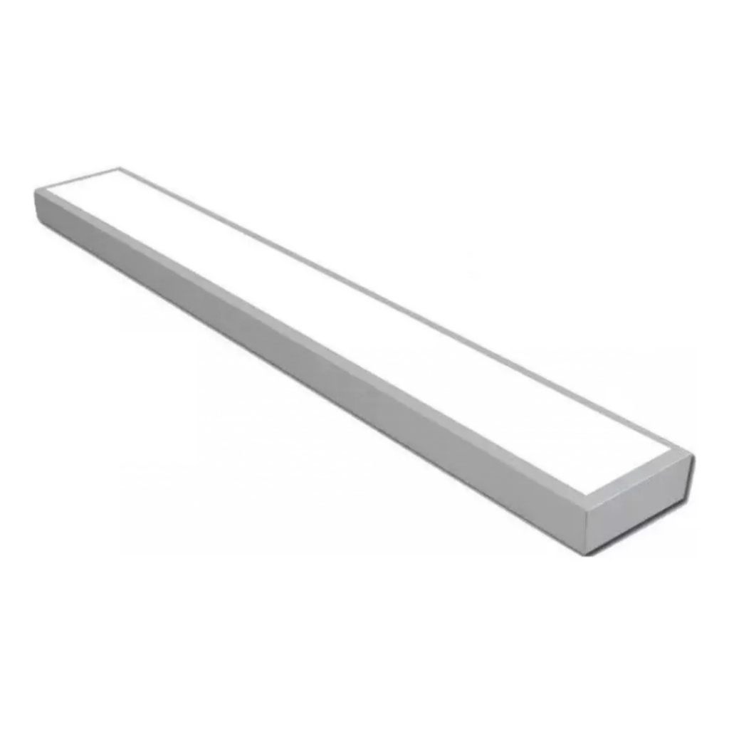 Painel Retangular Led 10 X 120 Cm 36w Sobrepor Branco Frio Luz dia