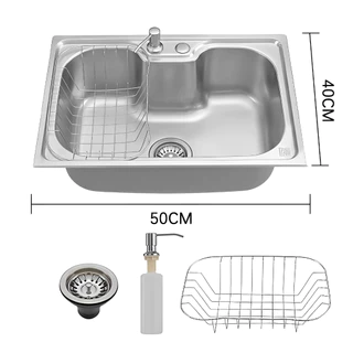 Cuba Cozinha Gourmet Pia Aço Inox Acessórios Embutir-50*40*20