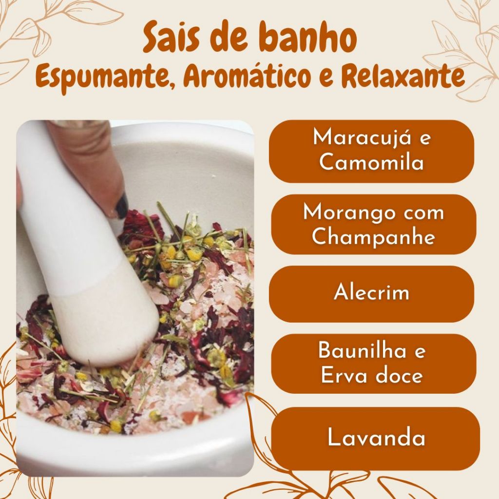 Sais de banho ESPUMANTE e relaxante para banheira e hidromassagem ...