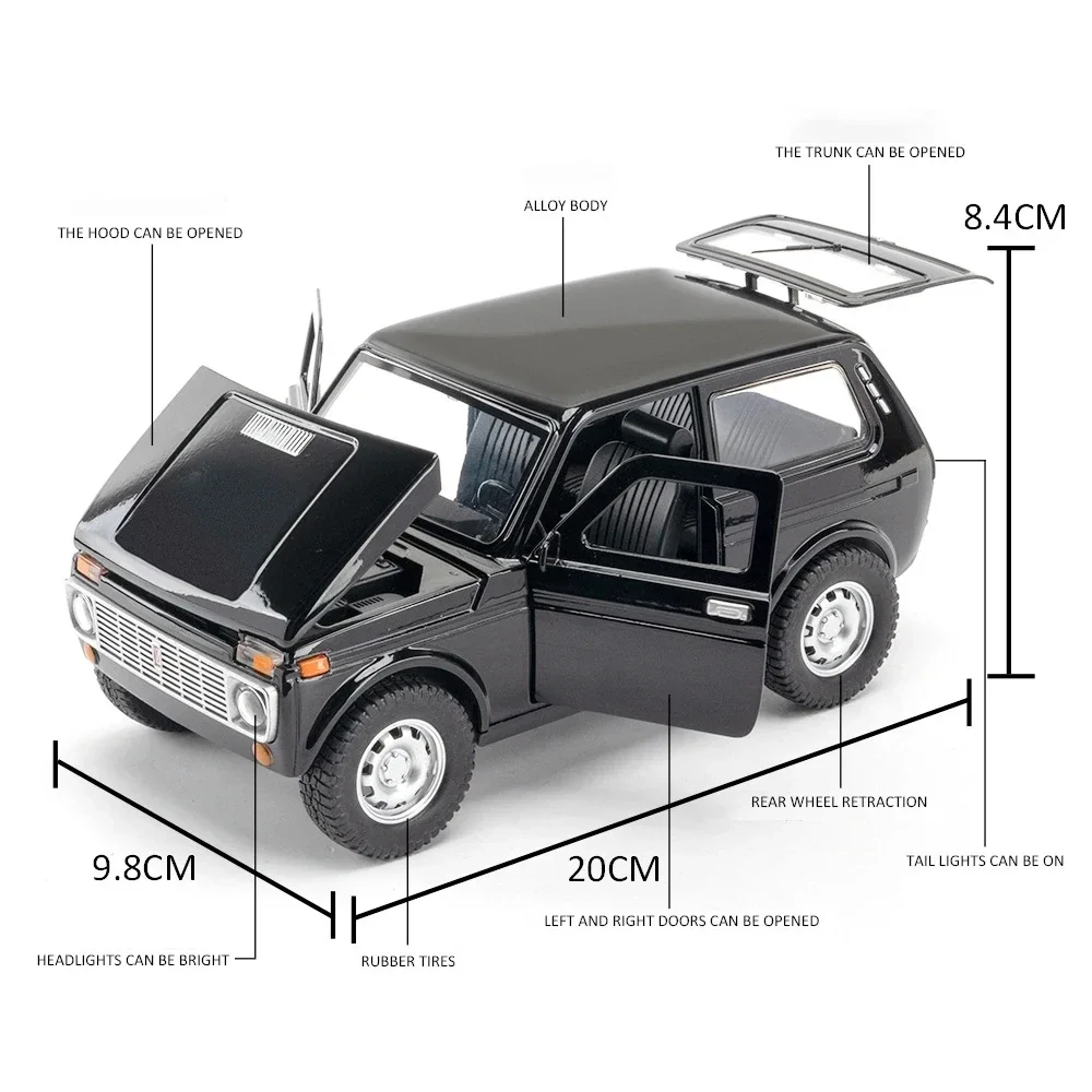 Miniatura Carro Russo Sovietico Lada Niva (1991) - Escala 1/18