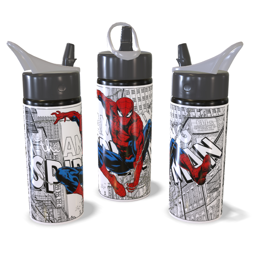 Garrafa Squeeze Homem Aranha / Spider man / Anime Personalizada Infantil Escolar