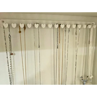Organizador Joias Expositor Aneis Suporte Colar Pulseira Coração