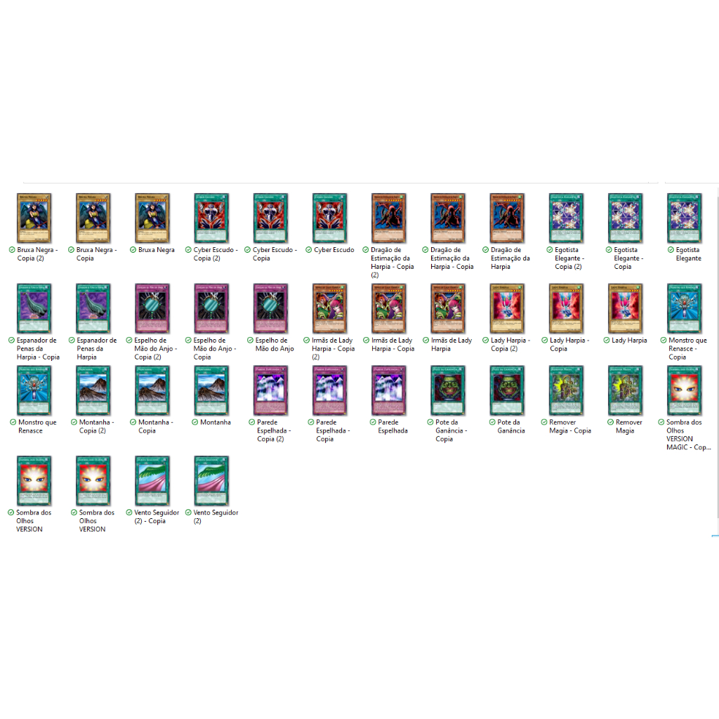 Cartas Yugioh - Deck Mai Valentine Reino Dos Duelistas