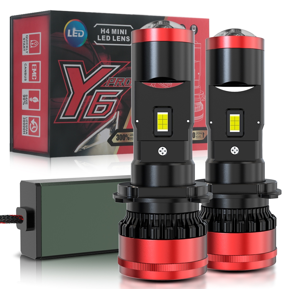 Par Ultra Farol Led Lampada Mini Projetor H4 Led 6000k Canbus
