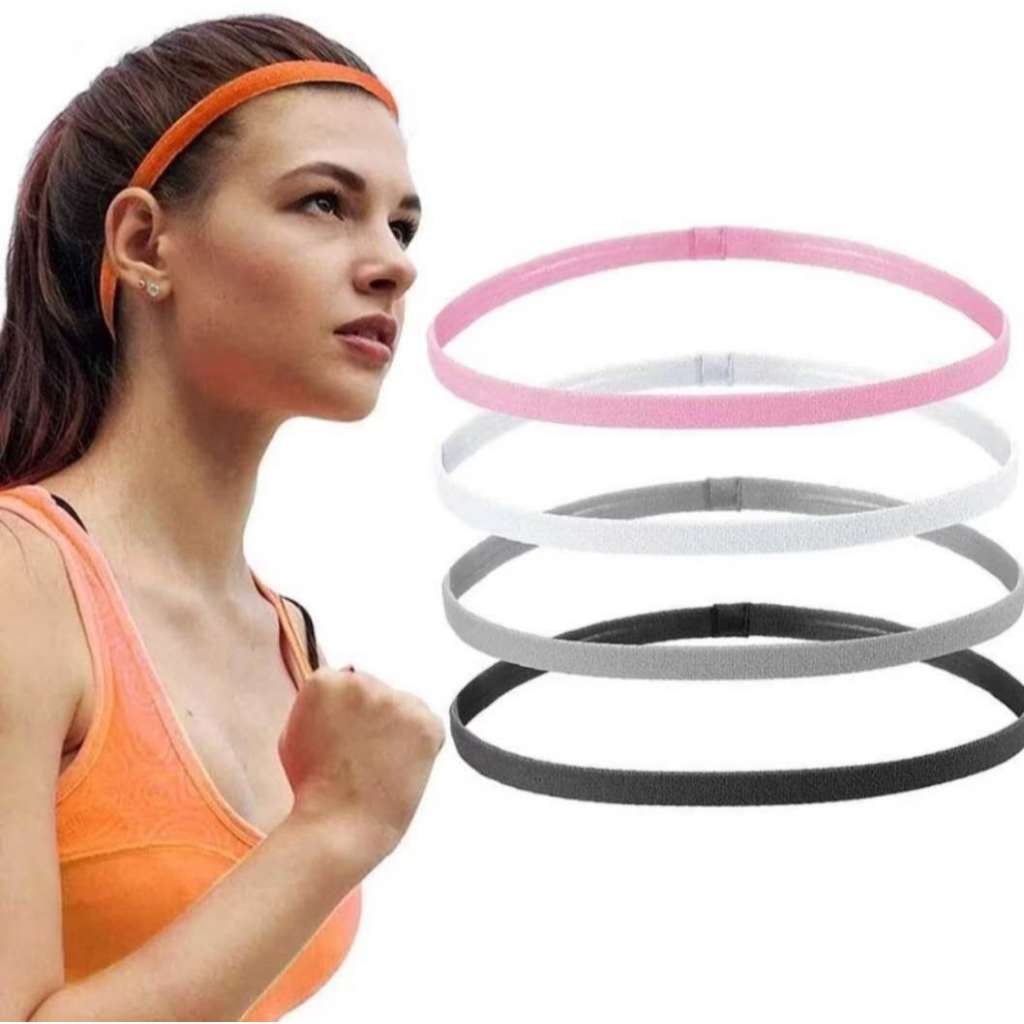 Kit 6 12 18 Faixa De Cabelo Elástica Antiderrapante Faixa De Cabelo