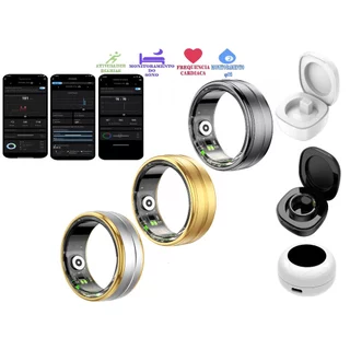 Smart ring - Anel inteligente R06 monitor de frequência cardíaca, oxigênio , sono, saúde, à prova d'água, calorias 2024