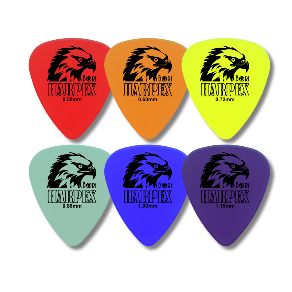 Palhetas Brasileira Bori HARPEX para Cavaco, Guitarra, Baixo e Violão