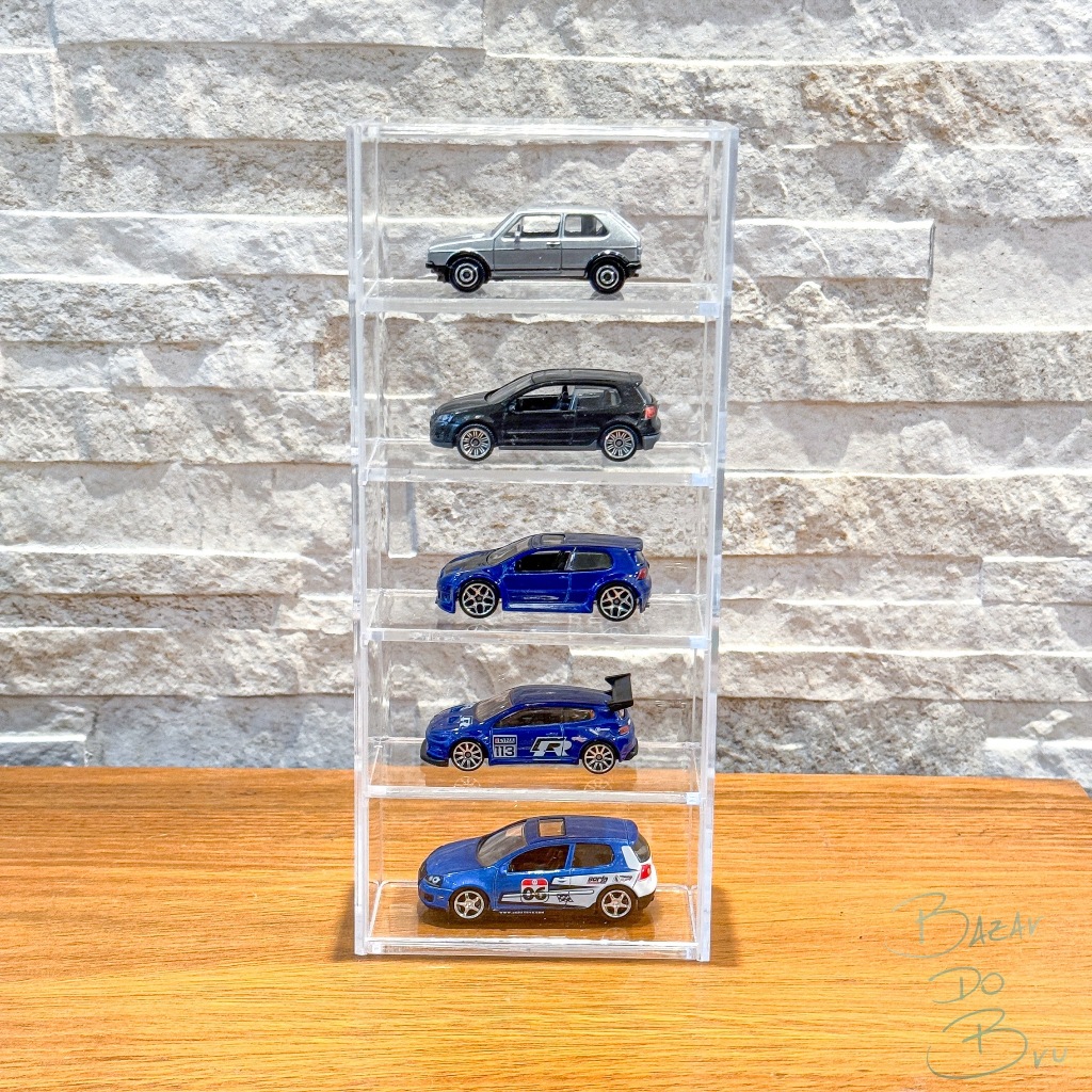 Vitrina Expositora De Metacrilato Para Hot Wheels Sueltos | Capacidad Para 5 Coches Escala 1:64 | Altura Máxima 3.4 Cm | Medidas 19.9x8.9x3.9 Cm | Protege Del Polvo Y Arañazos