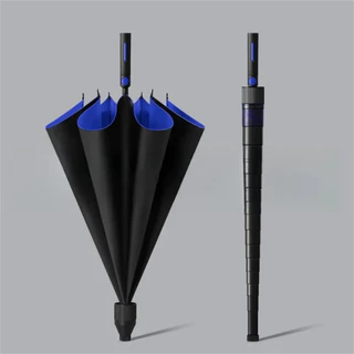 Guarda Chuva Grande Automático Reforçado Contra Vento Com Copo Coletor de Água Medindo 135cm Proteção UV Blackout