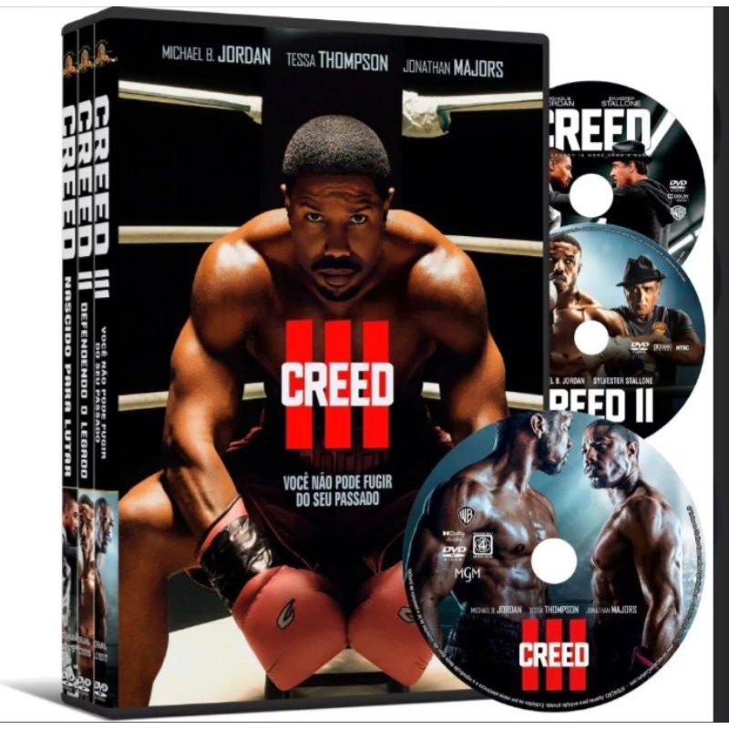 DVD Trilogia Creed (3 filmes) , HD 1080P 5.1 DUAL POR 39.99 | Shopee Brasil