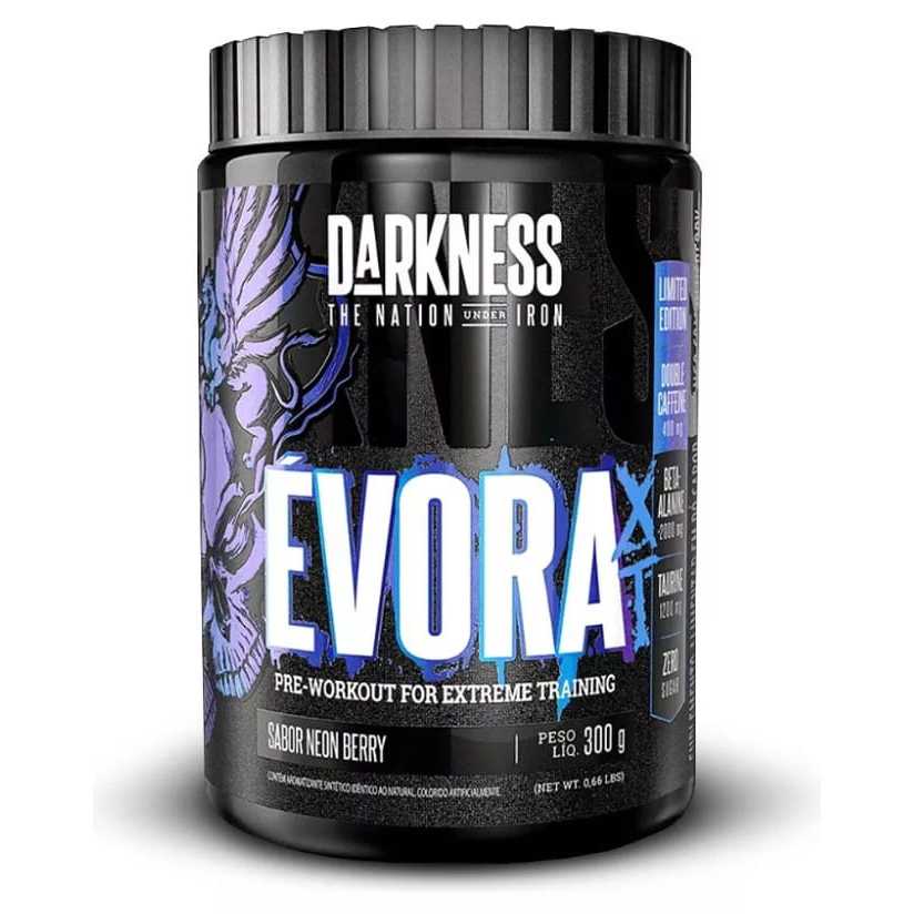 Pré Treino Evora XT 400mg Cafeína 300g - Darkness