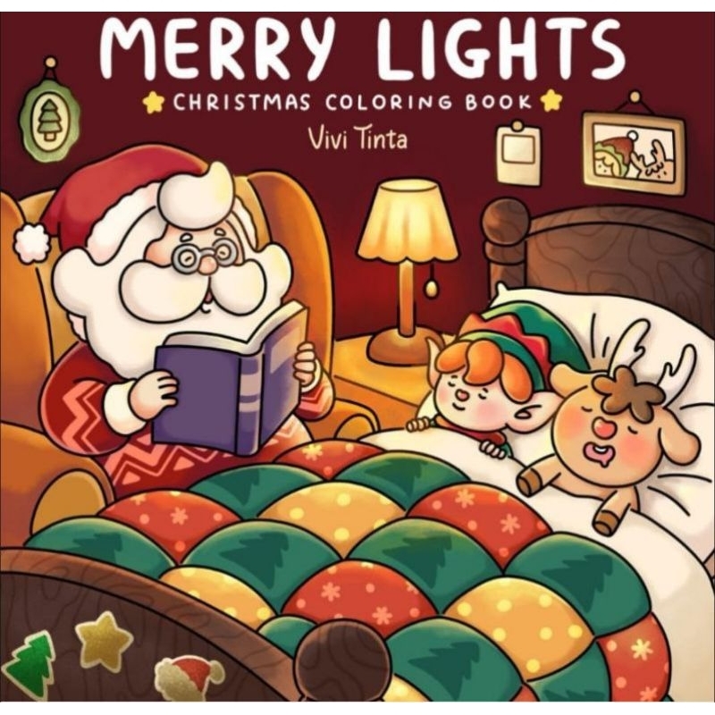 Merry Lights: 36 desenhos para colorir em folhas soltas | Shopee Brasil