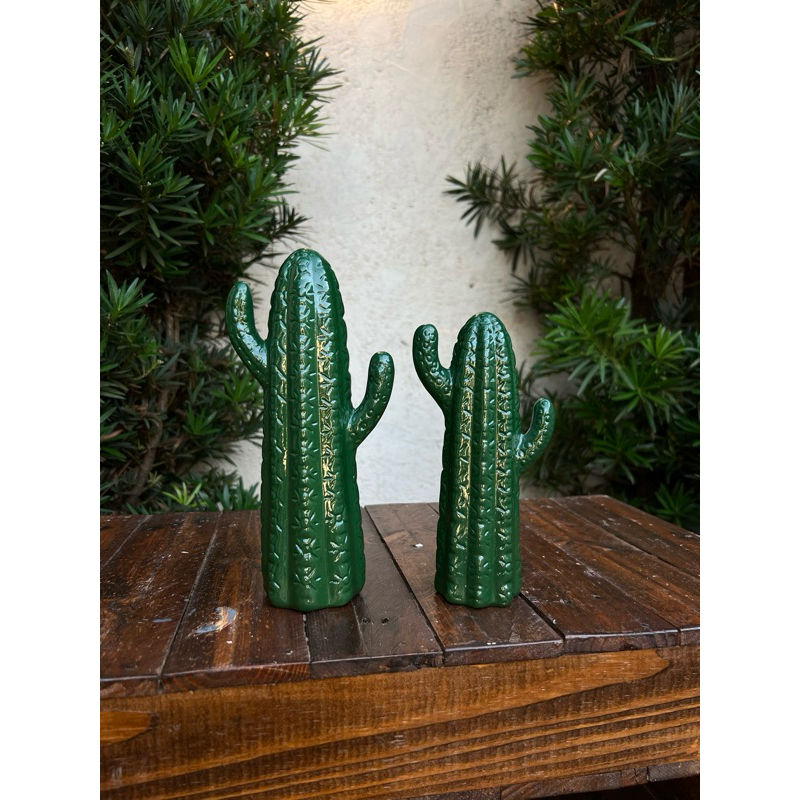 Kit Cacto de Cerâmica Decoração Casa Escritório Enfeite Festa Aniversário