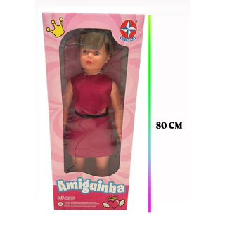 Boneca Amiguinha Original Estrela 80cm – Grande, Realista e Encantadora para Crianças