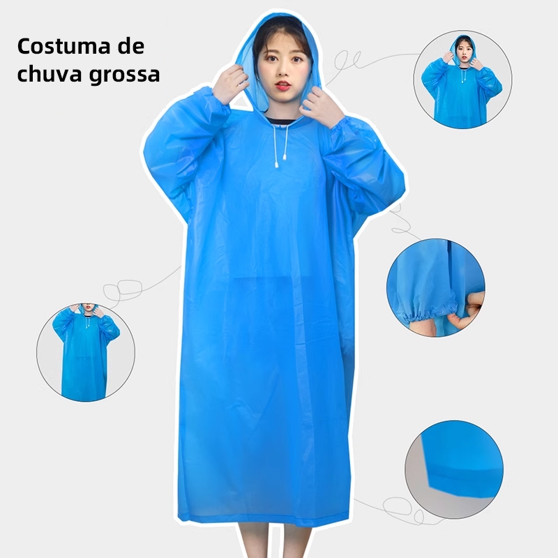 Capa De Chuva Infantil LUCKYIREN - Reutilizável E Impermeável
