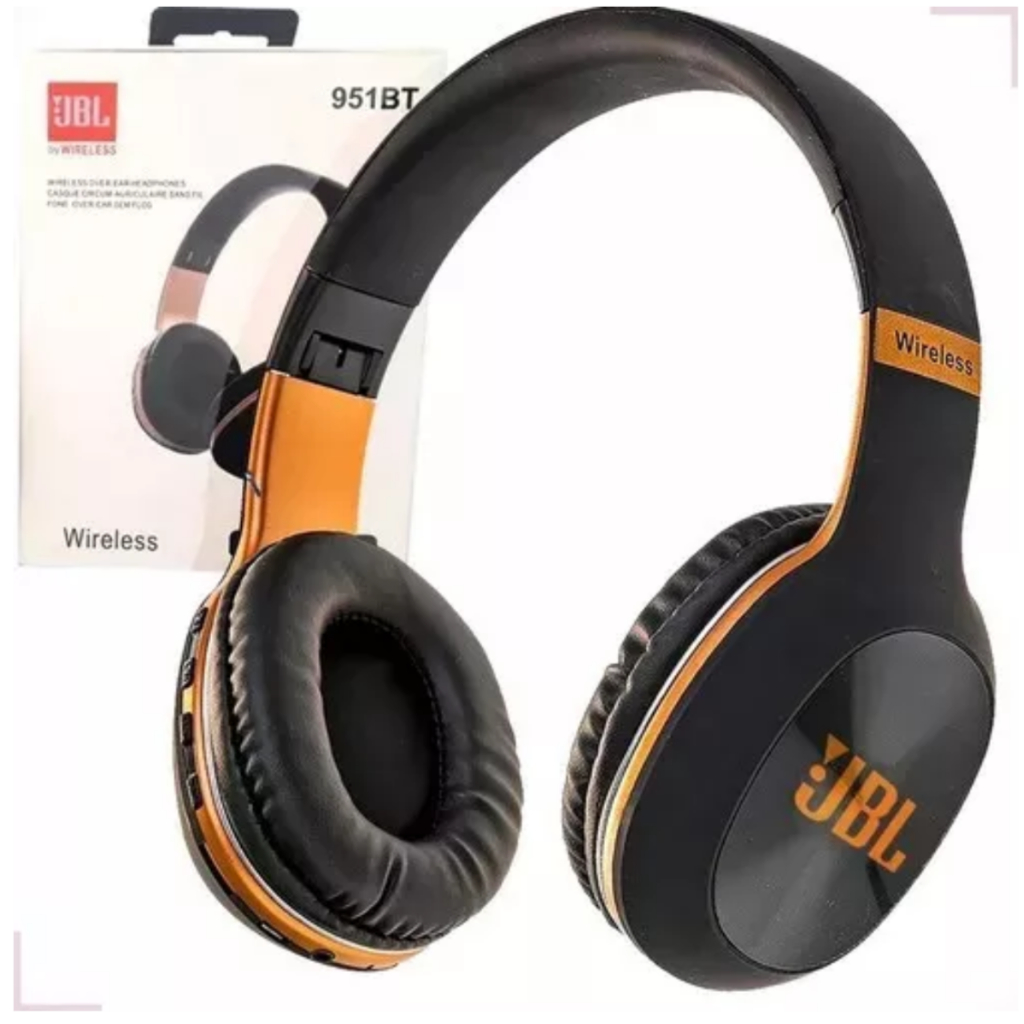 Fone de Ouvido Headphone Bluetooth 951 BT MP3 Cartão SD Cor Preto ...