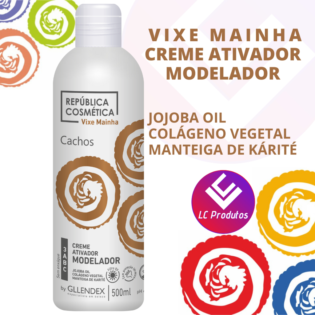 Creme De Pentear Modelador para curvaturas 3ABC ação anti-frizz