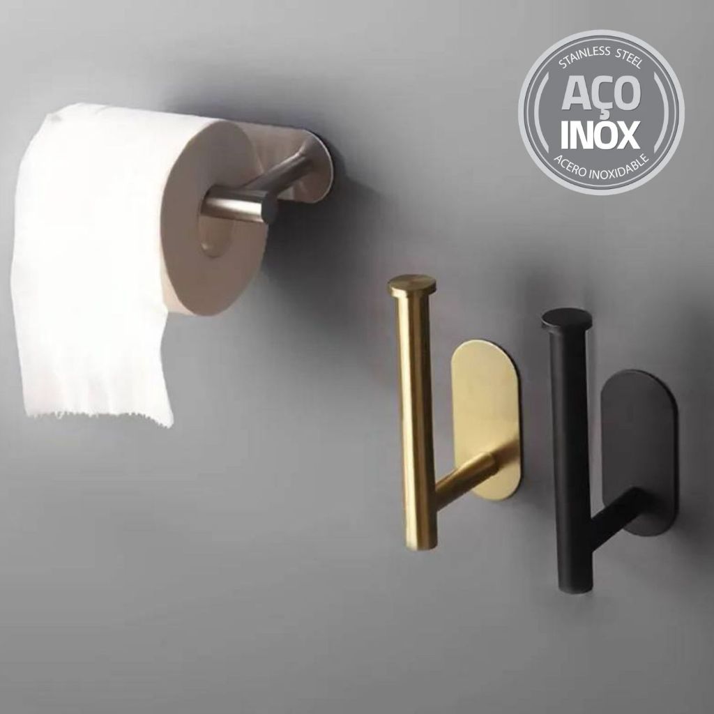 Porta Rolo de Papel Higiênico em Aço Inoxidável | Shopee Brasil
