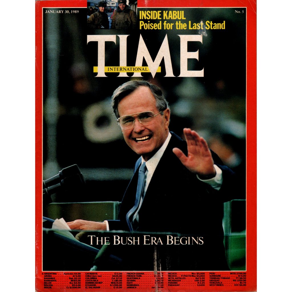 Revista Time - The Bush Era Begins - EM INGLÊS - Jan/1989 | Shopee Brasil