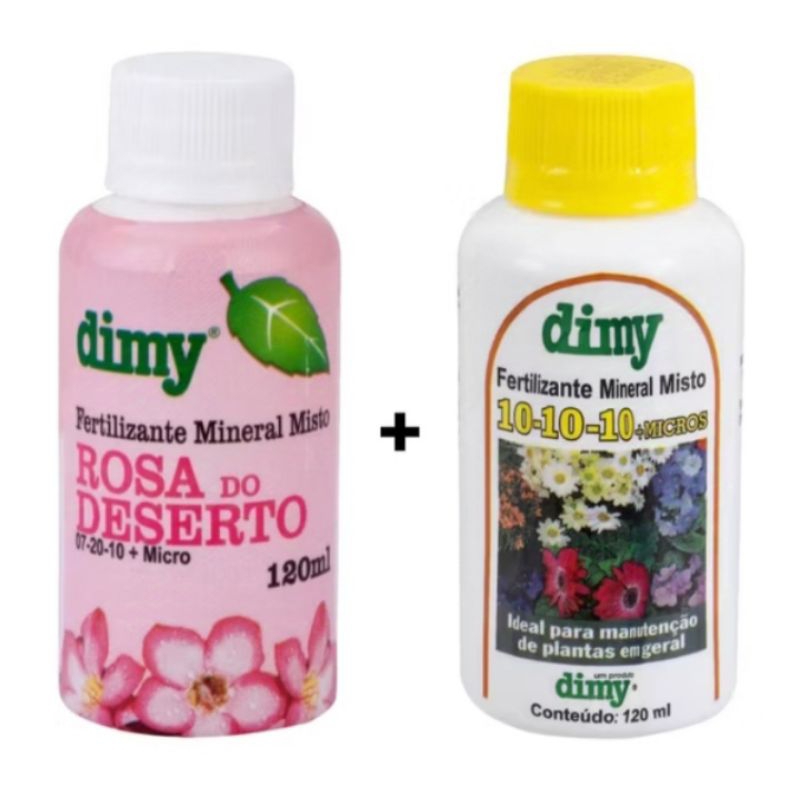 Dimy 10-10-10 + Dimy Rosa do deserto - 120 ml | Shopee Brasil