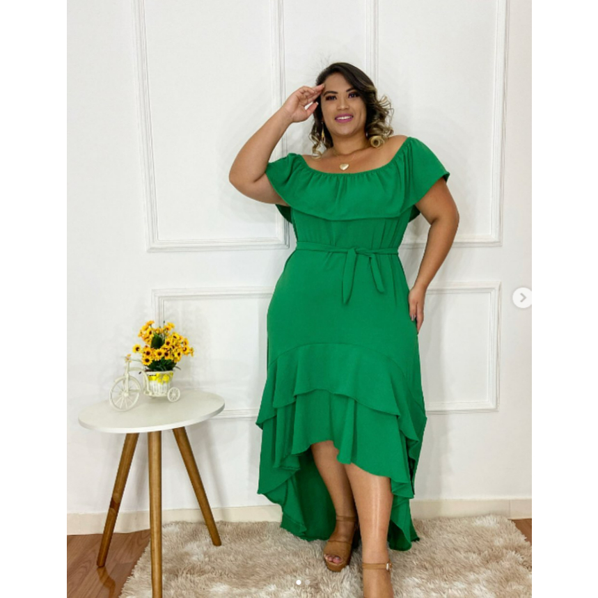 vestido mullet plus size