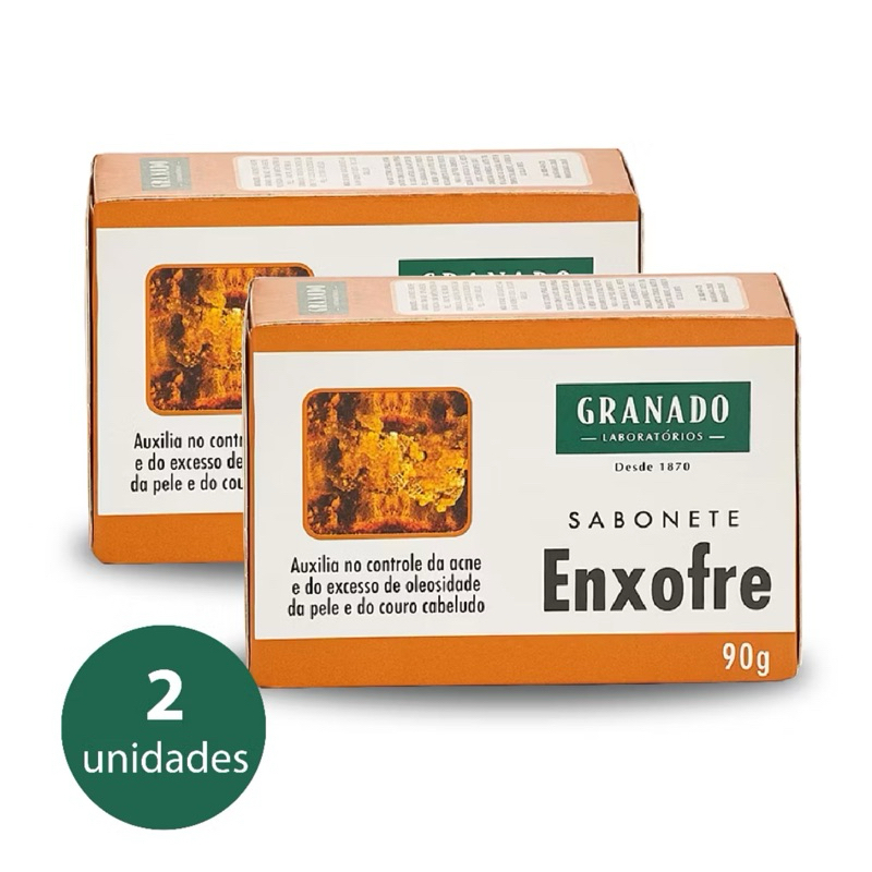 Sabonete em Barra Granado Enxofre com 90g - KIT COM 2 UNDS