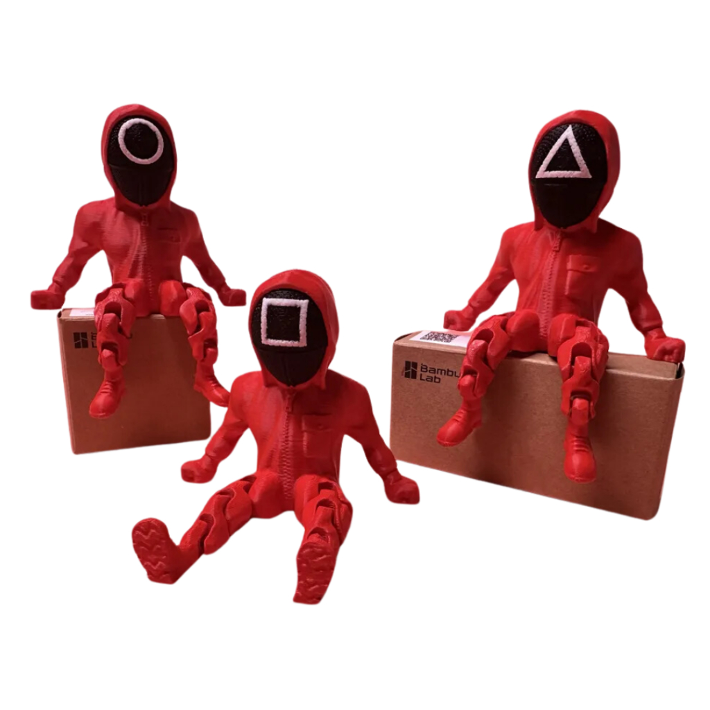 Kit Boneco Sentado Articulados Round 6 - Squid Game | Shopee Brasil