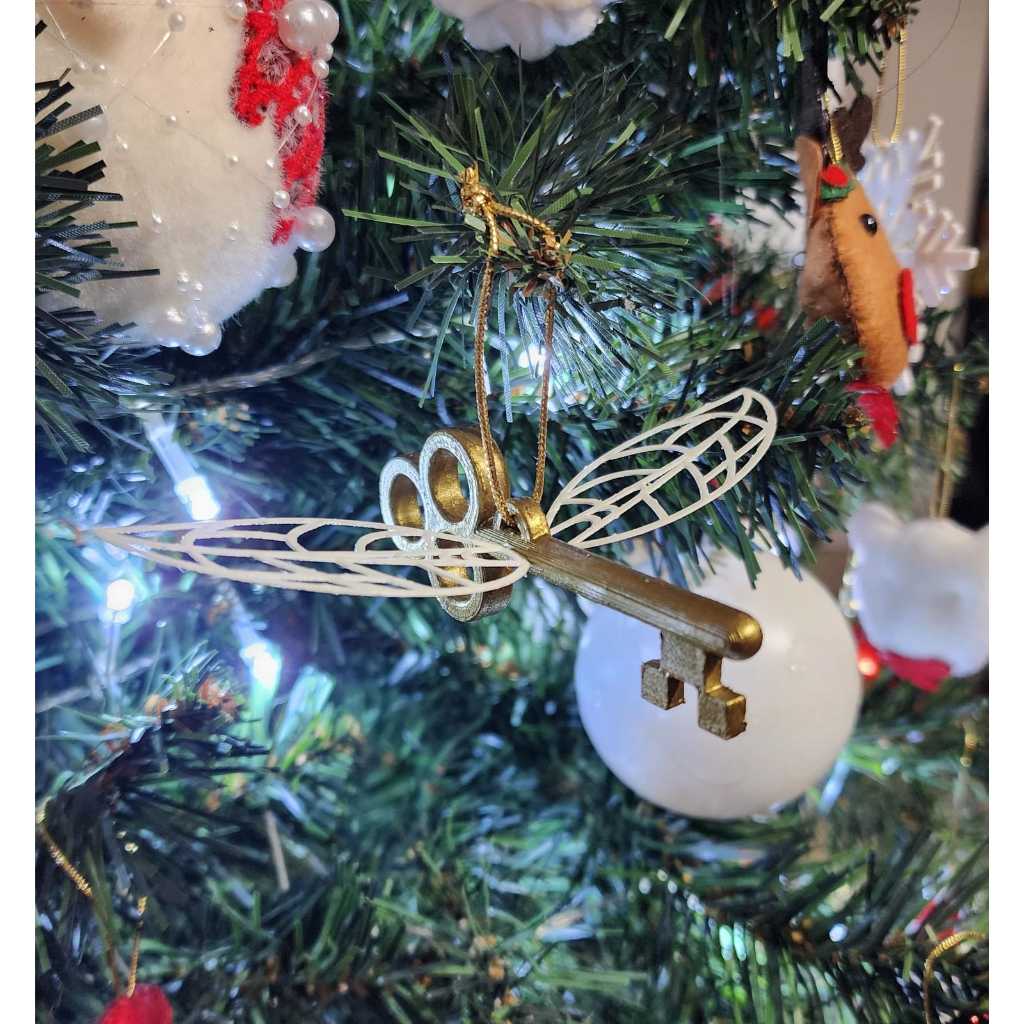 Pingente/Decoração Árvore de Natal Chave HP Pedra Filosofal
