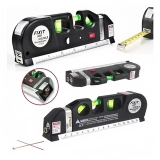 Nível Laser Multifuncional Level Pro3 - Precisão Profissional com 3 Linhas e Trena Integrada