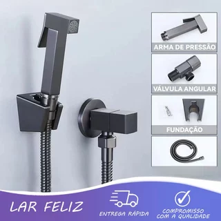 Ducha Higiênica Para Banheiro completa Luxo Metal inox nucleo da valvula