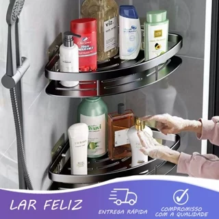 Kit 2 SUPORTE PARA SHAMPOO PARA USO NO BANHEIRO NA PAREDE-Uso multifuncional