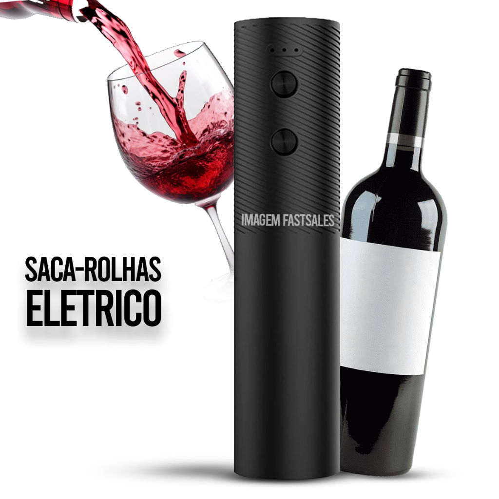 Abridor De Garrafa Saca-Rolhas Elétrico Automático Para Garrafas De Vinho Abridores Recarregável
