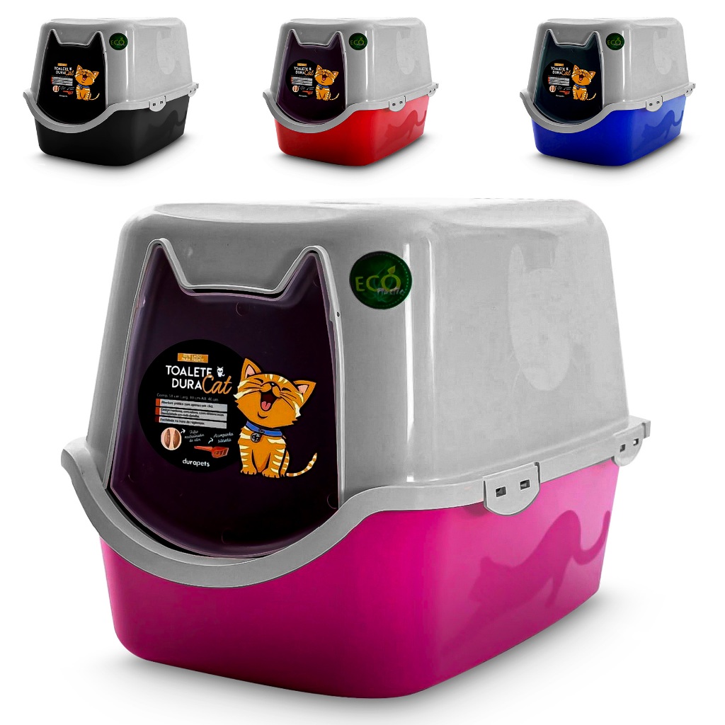 Caixa De Areia Fechada Banheiro Toalete Sanitário Para Gatos