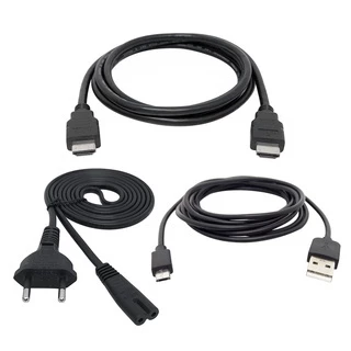 Kit Sony Ps4 Cabos P/ Ps4 Energia USB + Força Ac + HDMI 1.5 M