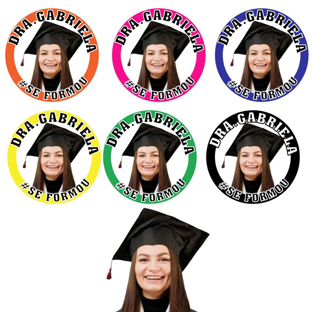 Adesivos de Formatura Personalizados Festa Formando Capelo Adesivo ...