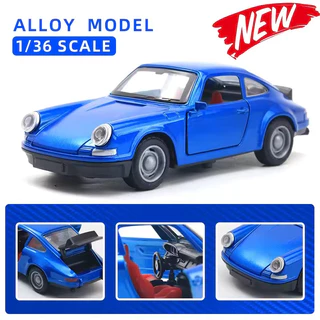 Miniatura carro carrinho de ferro Porsche 1964 antigo e Mercedes 300 porta asa em Oferta na Shopee