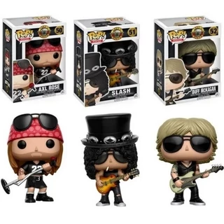Funko Pop Guns N Roses Slash Saul Hudson Axl Rose Duff McKagan