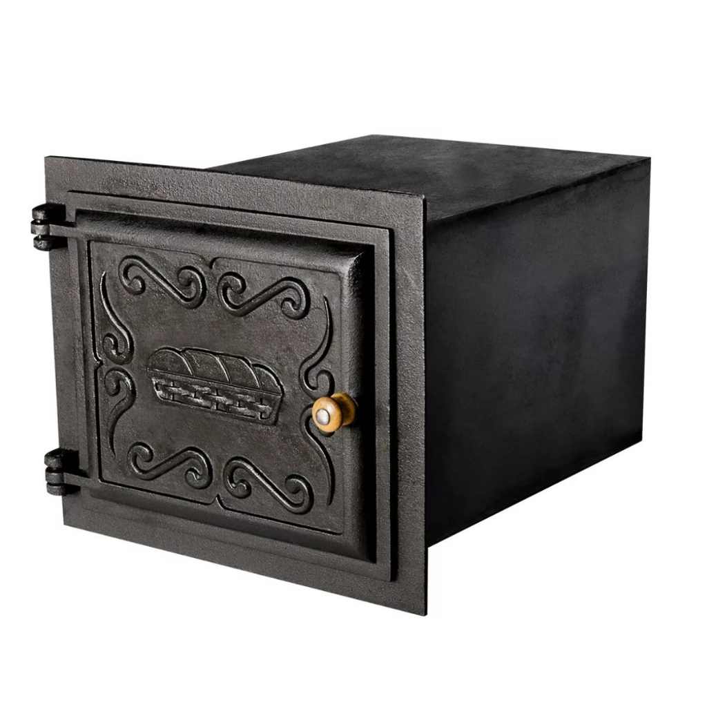Forno Pequeno Frente De Ferro Fundido E Caixote Aço 0,90mm