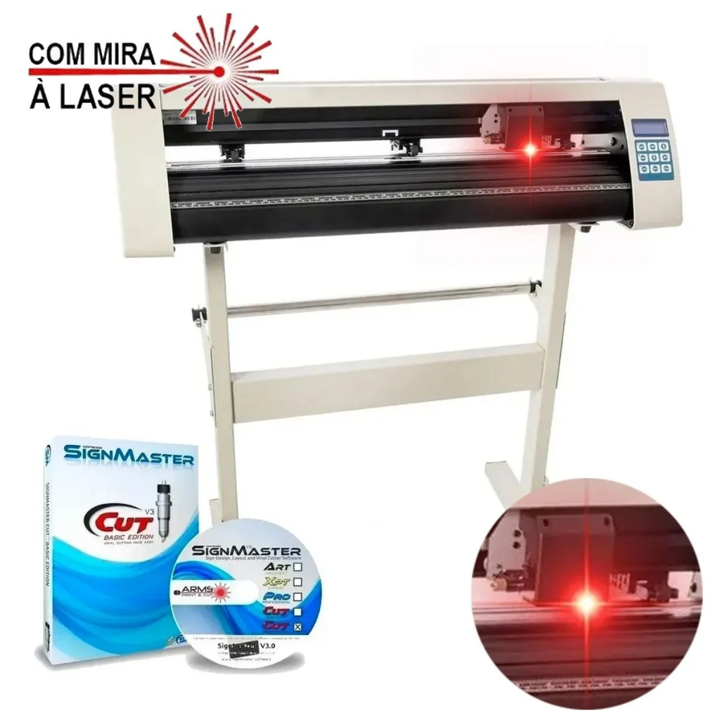 Plotter de Recorte Profissional Lorben 72cm com Mira à Laser e Software ...