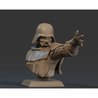 Action figure - Busto Darth Vader feito em resina, para quem é fã de Star Wars.