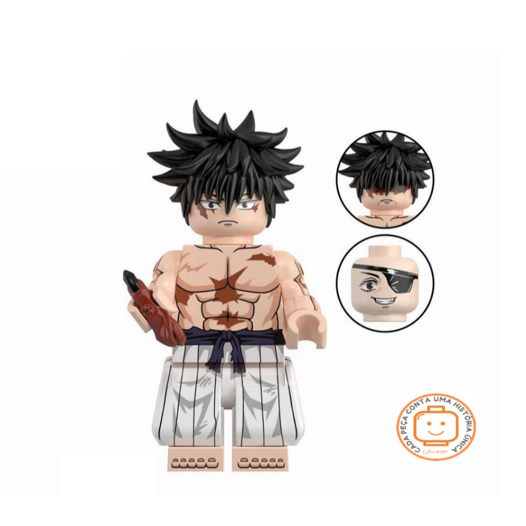 Jujutsu Kaisen Fushiguro Megumi (400) Bonecos, Animes, Minifigures